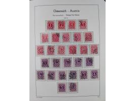 1945/78, postfrische und meist zusätzlich gestempelte Sammlung, in den Hauptnummern komplett, dabei Renner-Kleinbogen und Vög