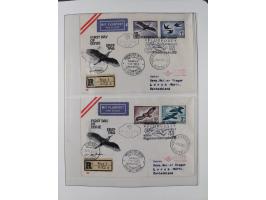 1945/78, postfrische und meist zusätzlich gestempelte Sammlung, in den Hauptnummern komplett, dabei Renner-Kleinbogen und Vög