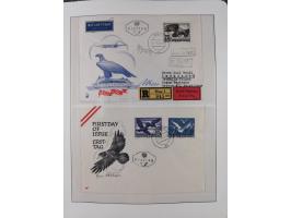 1945/78, postfrische und meist zusätzlich gestempelte Sammlung, in den Hauptnummern komplett, dabei Renner-Kleinbogen und Vög