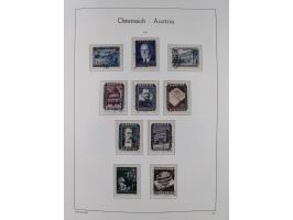 1945/78, postfrische und meist zusätzlich gestempelte Sammlung, in den Hauptnummern komplett, dabei Renner-Kleinbogen und Vög