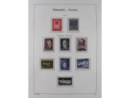 1945/78, postfrische und meist zusätzlich gestempelte Sammlung, in den Hauptnummern komplett, dabei Renner-Kleinbogen und Vög