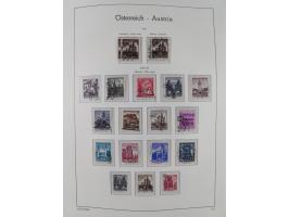 1945/78, postfrische und meist zusätzlich gestempelte Sammlung, in den Hauptnummern komplett, dabei Renner-Kleinbogen und Vög