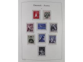 1945/78, postfrische und meist zusätzlich gestempelte Sammlung, in den Hauptnummern komplett, dabei Renner-Kleinbogen und Vög