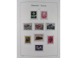 1945/78, postfrische und meist zusätzlich gestempelte Sammlung, in den Hauptnummern komplett, dabei Renner-Kleinbogen und Vög