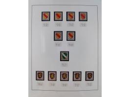 1945/49, postfrische und zusätzlich gestempelte Sammlung, jeweils in den Hauptnummern komplett postfrischer Teil mit Konstanz