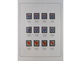 1945/49, postfrische und zusätzlich gestempelte Sammlung, jeweils in den Hauptnummern komplett postfrischer Teil mit Konstanz