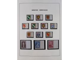 1945/49, postfrische und zusätzlich gestempelte Sammlung, jeweils in den Hauptnummern komplett postfrischer Teil mit Konstanz