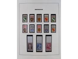 1945/49, postfrische und zusätzlich gestempelte Sammlung, jeweils in den Hauptnummern komplett postfrischer Teil mit Konstanz