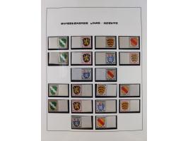 1945/49, postfrische und zusätzlich gestempelte Sammlung, jeweils in den Hauptnummern komplett postfrischer Teil mit Konstanz