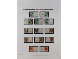 1945/49, postfrische und zusätzlich gestempelte Sammlung, jeweils in den Hauptnummern komplett postfrischer Teil mit Konstanz