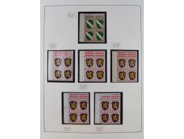 1945/49, postfrische und zusätzlich gestempelte Sammlung, jeweils in den Hauptnummern komplett postfrischer Teil mit Konstanz