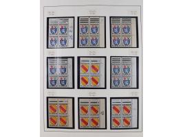 1945/49, postfrische und zusätzlich gestempelte Sammlung, jeweils in den Hauptnummern komplett postfrischer Teil mit Konstanz