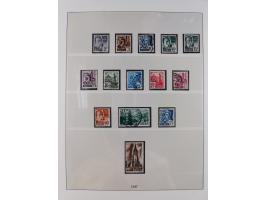 1945/49, postfrische und zusätzlich gestempelte Sammlung, jeweils in den Hauptnummern komplett postfrischer Teil mit Konstanz