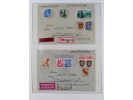 1945/49, postfrische und zusätzlich gestempelte Sammlung, jeweils in den Hauptnummern komplett postfrischer Teil mit Konstanz