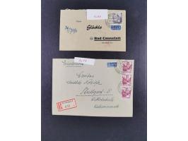 1948/56, postfrische, ungebrauchte und gestempelte alte Sammlung; etliche hundert Werte, alles ausführlich beschriftet, dabei