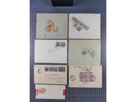 1913/33 (ca.), Hall of Classics specialized assembly of around 80 covers and cards, interesting usages with some combination 