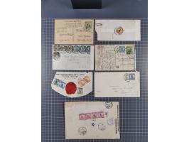 1913/33 (ca.), Hall of Classics specialized assembly of around 80 covers and cards, interesting usages with some combination 