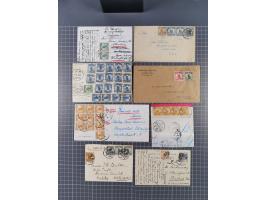 1913/33 (ca.), Hall of Classics specialized assembly of around 80 covers and cards, interesting usages with some combination 
