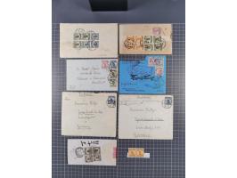 1913/33 (ca.), Hall of Classics specialized assembly of around 80 covers and cards, interesting usages with some combination 