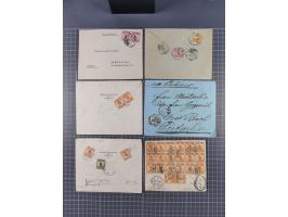 1913/33 (ca.), Hall of Classics specialized assembly of around 80 covers and cards, interesting usages with some combination 