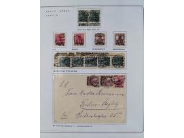1920/39, reichhaltige gestempelte Sammlung, aufgelockert durch zahlreiche Briefe, Karten und Paketkarten, in den Hauptnummern