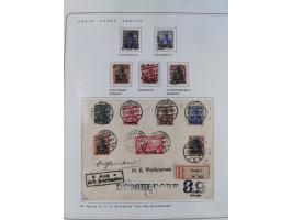 1920/39, reichhaltige gestempelte Sammlung, aufgelockert durch zahlreiche Briefe, Karten und Paketkarten, in den Hauptnummern
