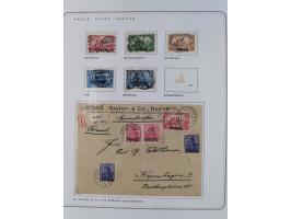 1920/39, reichhaltige gestempelte Sammlung, aufgelockert durch zahlreiche Briefe, Karten und Paketkarten, in den Hauptnummern