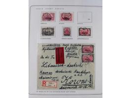 1920/39, reichhaltige gestempelte Sammlung, aufgelockert durch zahlreiche Briefe, Karten und Paketkarten, in den Hauptnummern
