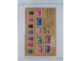 1920/39, reichhaltige gestempelte Sammlung, aufgelockert durch zahlreiche Briefe, Karten und Paketkarten, in den Hauptnummern