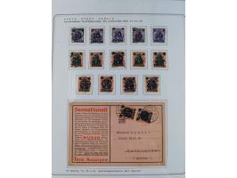 1920/39, reichhaltige gestempelte Sammlung, aufgelockert durch zahlreiche Briefe, Karten und Paketkarten, in den Hauptnummern