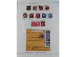 1920/39, reichhaltige gestempelte Sammlung, aufgelockert durch zahlreiche Briefe, Karten und Paketkarten, in den Hauptnummern
