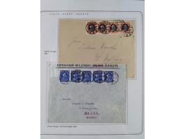 1920/39, reichhaltige gestempelte Sammlung, aufgelockert durch zahlreiche Briefe, Karten und Paketkarten, in den Hauptnummern
