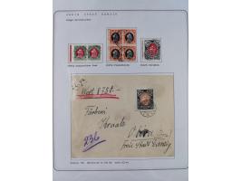 1920/39, reichhaltige gestempelte Sammlung, aufgelockert durch zahlreiche Briefe, Karten und Paketkarten, in den Hauptnummern