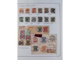 1920/39, reichhaltige gestempelte Sammlung, aufgelockert durch zahlreiche Briefe, Karten und Paketkarten, in den Hauptnummern