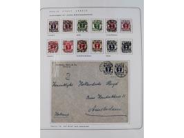 1920/39, reichhaltige gestempelte Sammlung, aufgelockert durch zahlreiche Briefe, Karten und Paketkarten, in den Hauptnummern