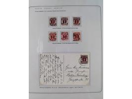 1920/39, reichhaltige gestempelte Sammlung, aufgelockert durch zahlreiche Briefe, Karten und Paketkarten, in den Hauptnummern