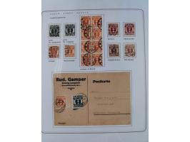 1920/39, reichhaltige gestempelte Sammlung, aufgelockert durch zahlreiche Briefe, Karten und Paketkarten, in den Hauptnummern