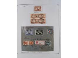 1920/39, reichhaltige gestempelte Sammlung, aufgelockert durch zahlreiche Briefe, Karten und Paketkarten, in den Hauptnummern
