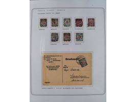 1920/39, reichhaltige gestempelte Sammlung, aufgelockert durch zahlreiche Briefe, Karten und Paketkarten, in den Hauptnummern