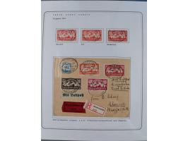 1920/39, reichhaltige gestempelte Sammlung, aufgelockert durch zahlreiche Briefe, Karten und Paketkarten, in den Hauptnummern