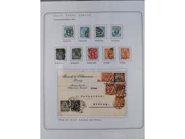 1920/39, reichhaltige gestempelte Sammlung, aufgelockert durch zahlreiche Briefe, Karten und Paketkarten, in den Hauptnummern