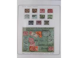 1920/39, reichhaltige gestempelte Sammlung, aufgelockert durch zahlreiche Briefe, Karten und Paketkarten, in den Hauptnummern
