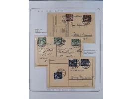 1920/39, reichhaltige gestempelte Sammlung, aufgelockert durch zahlreiche Briefe, Karten und Paketkarten, in den Hauptnummern