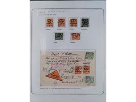 1920/39, reichhaltige gestempelte Sammlung, aufgelockert durch zahlreiche Briefe, Karten und Paketkarten, in den Hauptnummern