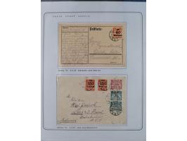 1920/39, reichhaltige gestempelte Sammlung, aufgelockert durch zahlreiche Briefe, Karten und Paketkarten, in den Hauptnummern