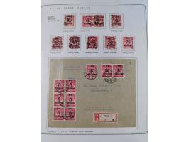 1920/39, reichhaltige gestempelte Sammlung, aufgelockert durch zahlreiche Briefe, Karten und Paketkarten, in den Hauptnummern