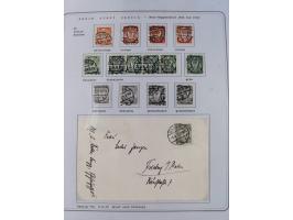 1920/39, reichhaltige gestempelte Sammlung, aufgelockert durch zahlreiche Briefe, Karten und Paketkarten, in den Hauptnummern