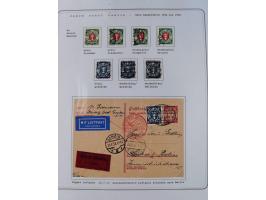 1920/39, reichhaltige gestempelte Sammlung, aufgelockert durch zahlreiche Briefe, Karten und Paketkarten, in den Hauptnummern