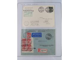 1920/39, reichhaltige gestempelte Sammlung, aufgelockert durch zahlreiche Briefe, Karten und Paketkarten, in den Hauptnummern