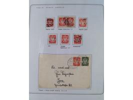 1920/39, reichhaltige gestempelte Sammlung, aufgelockert durch zahlreiche Briefe, Karten und Paketkarten, in den Hauptnummern